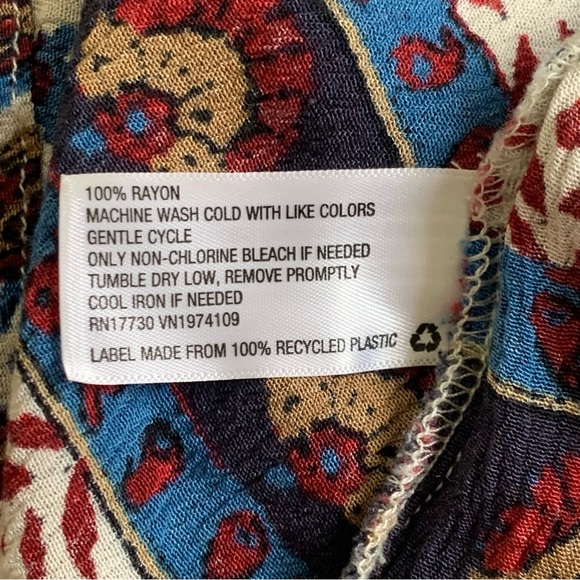 Knox Rose Sleeveless Spaghetti Strap Floral Midi Maxi Dress Size Small Bohemian - Picture 7 of 10